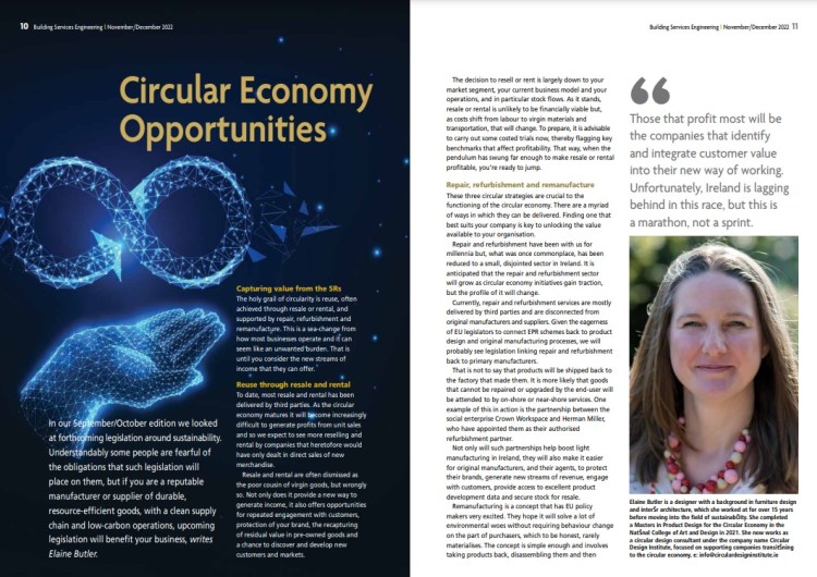 Circular Economy Opportunities for Manufacturers and Suppliers